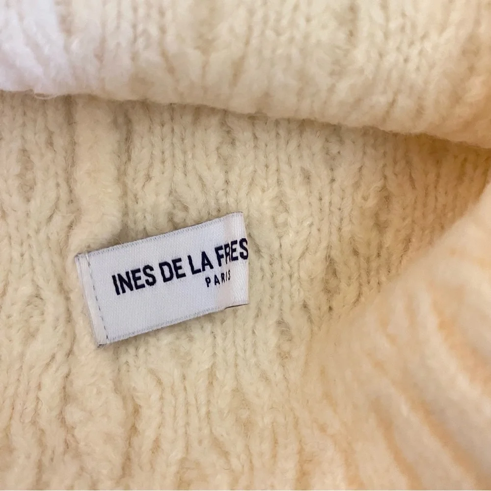 Uniqlo Ines De La Fressange wool/alpaca blend cable knit hat